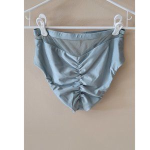 Tatiana Teal Mesh Satin Pole Dancing Bottom